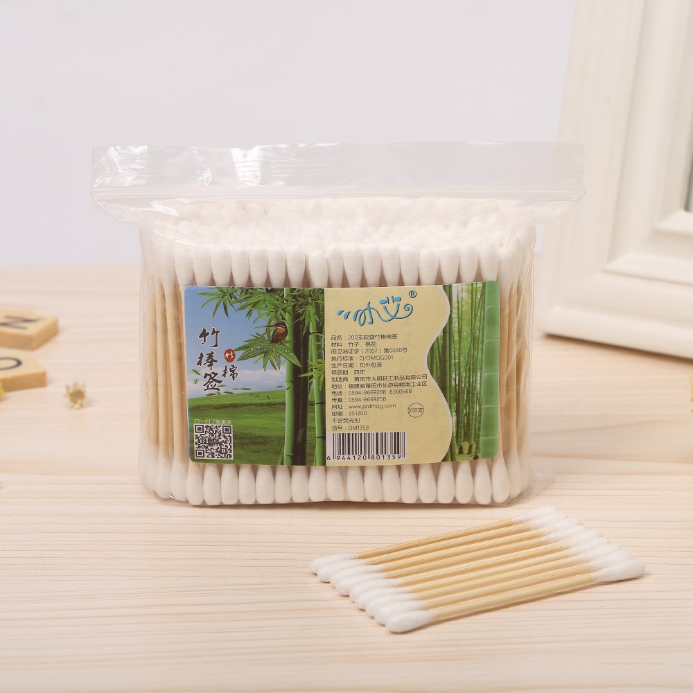 Palos De Bambu Cotonetes De Algodão  Baby Cotton Cleaning Stick - Baby  Cotton Swabs - Aliexpress